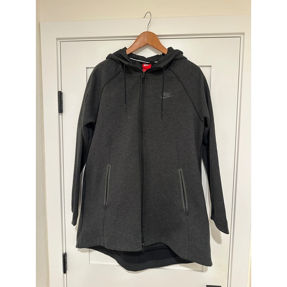 NWT Nike Tech Fleece Aeroloft Parka Women Grey Down Insulated Jacket 615165
